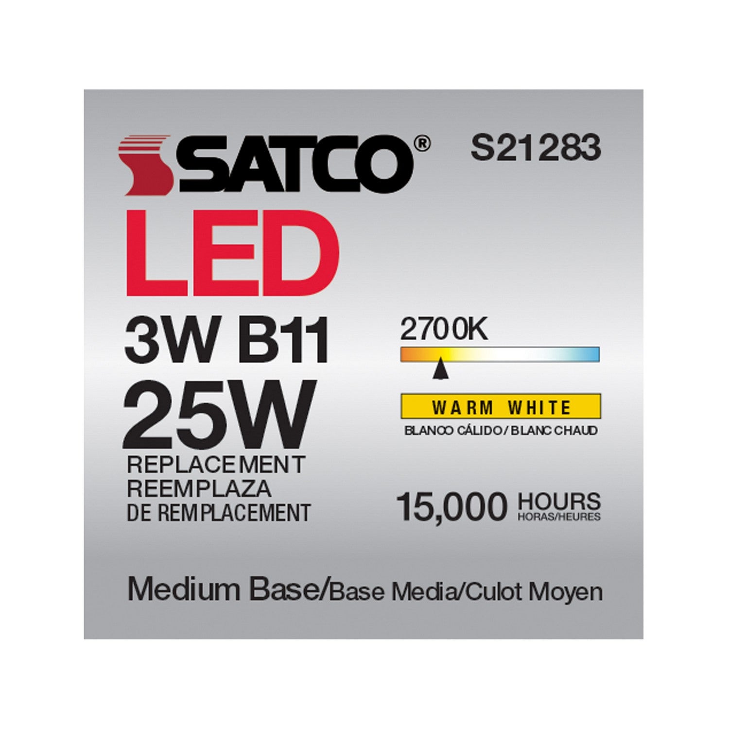 Satco - S21283 - Light Bulb - Frost