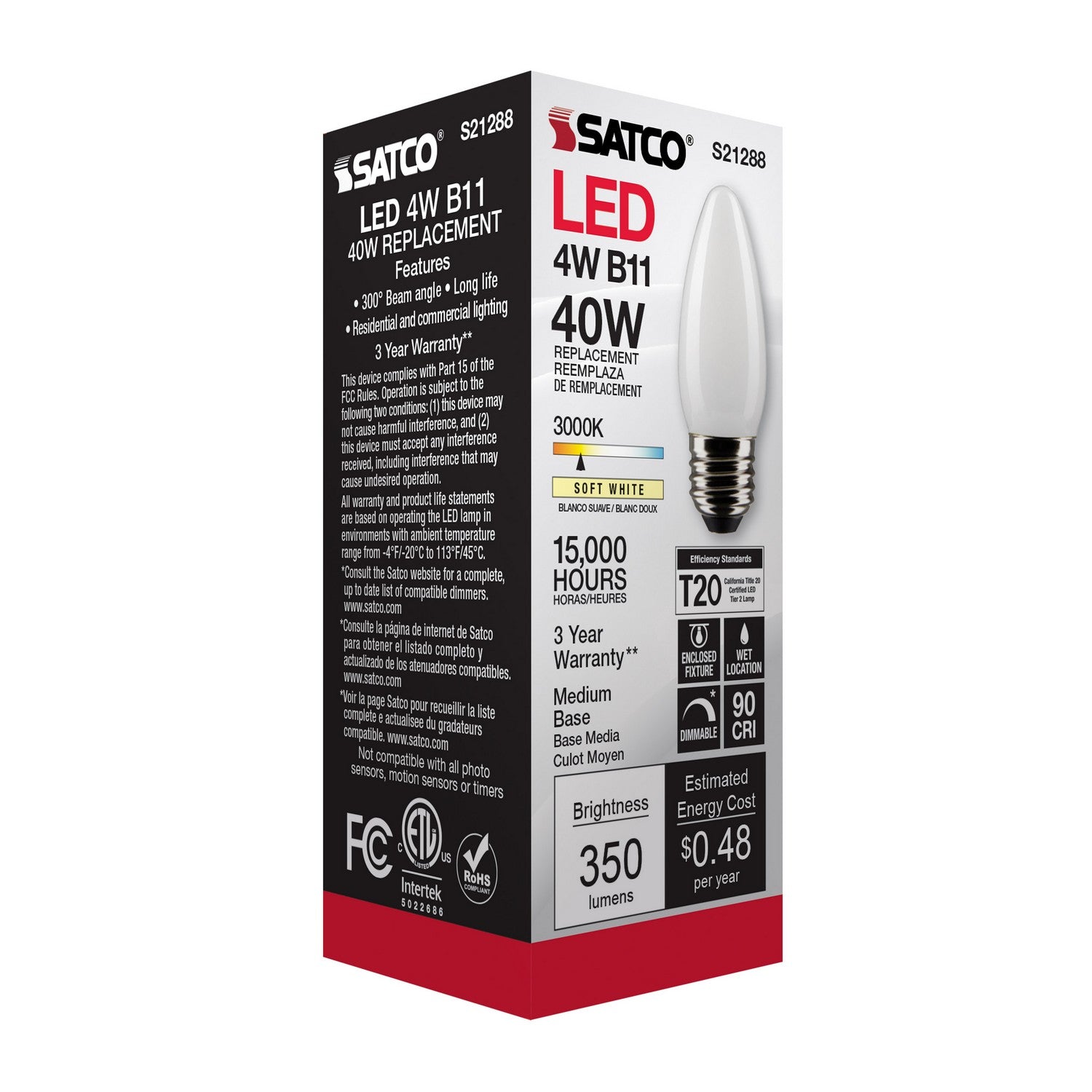 Satco - S21288 - Light Bulb - Frost