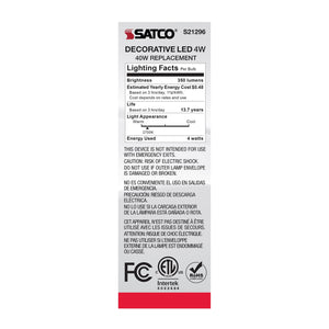Satco - S21296 - Light Bulb - Clear