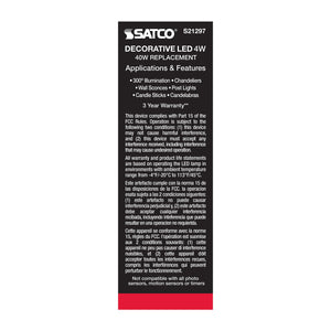 Satco - S21297 - Light Bulb - Clear