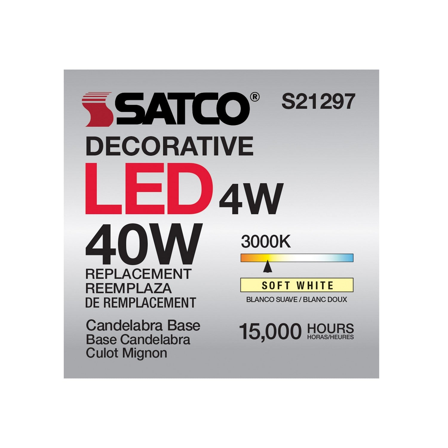 Satco - S21297 - Light Bulb - Clear