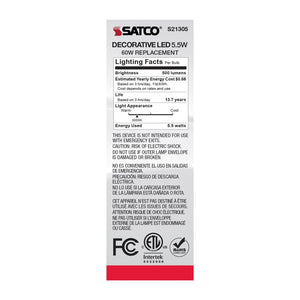 Satco - S21305 - Light Bulb - Clear
