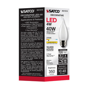 Satco - S21315 - Light Bulb - Frost