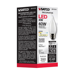 Satco - S21316 - Light Bulb - Frost