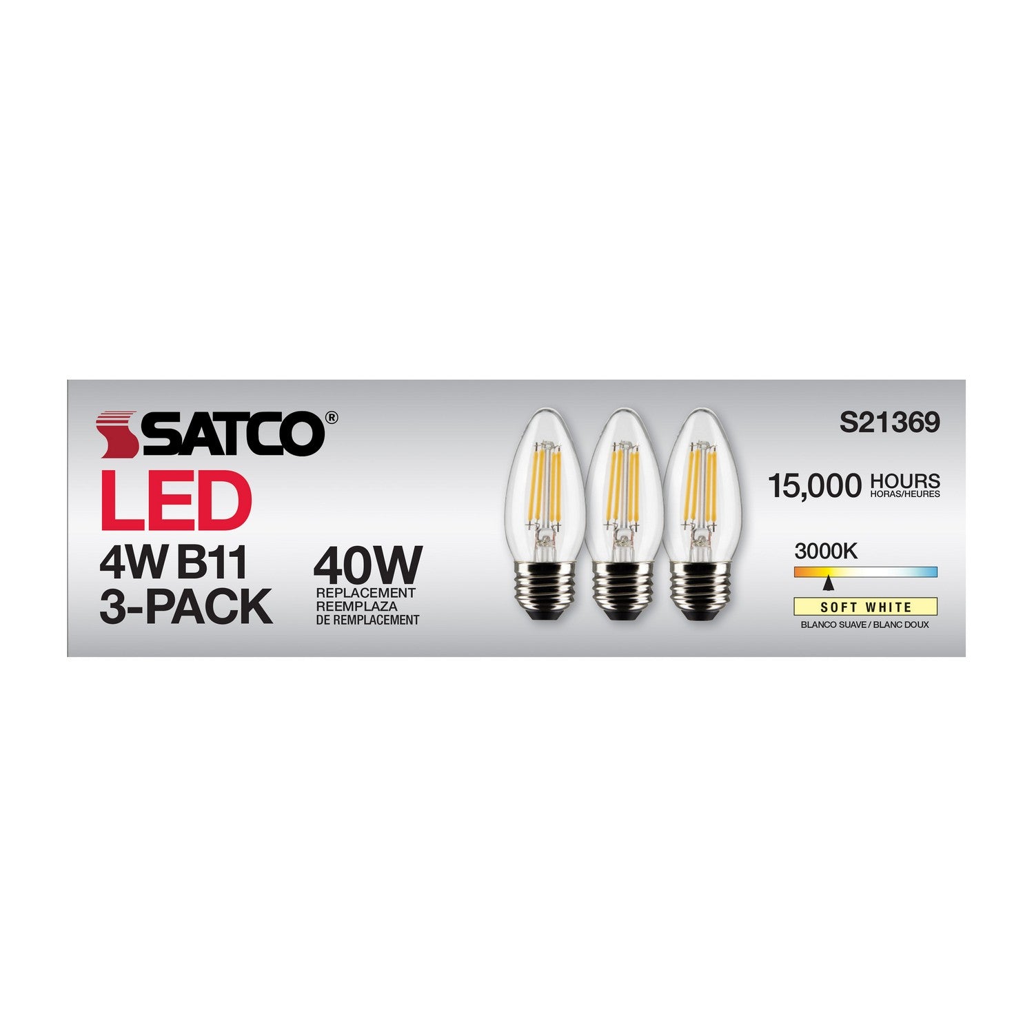 Satco - S21369 - Light Bulb - Clear