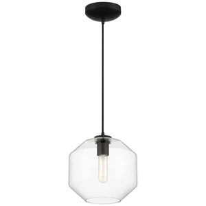 Access - 29011LEDDLP-BL/CLR - LED Pendant - Clarity - Black