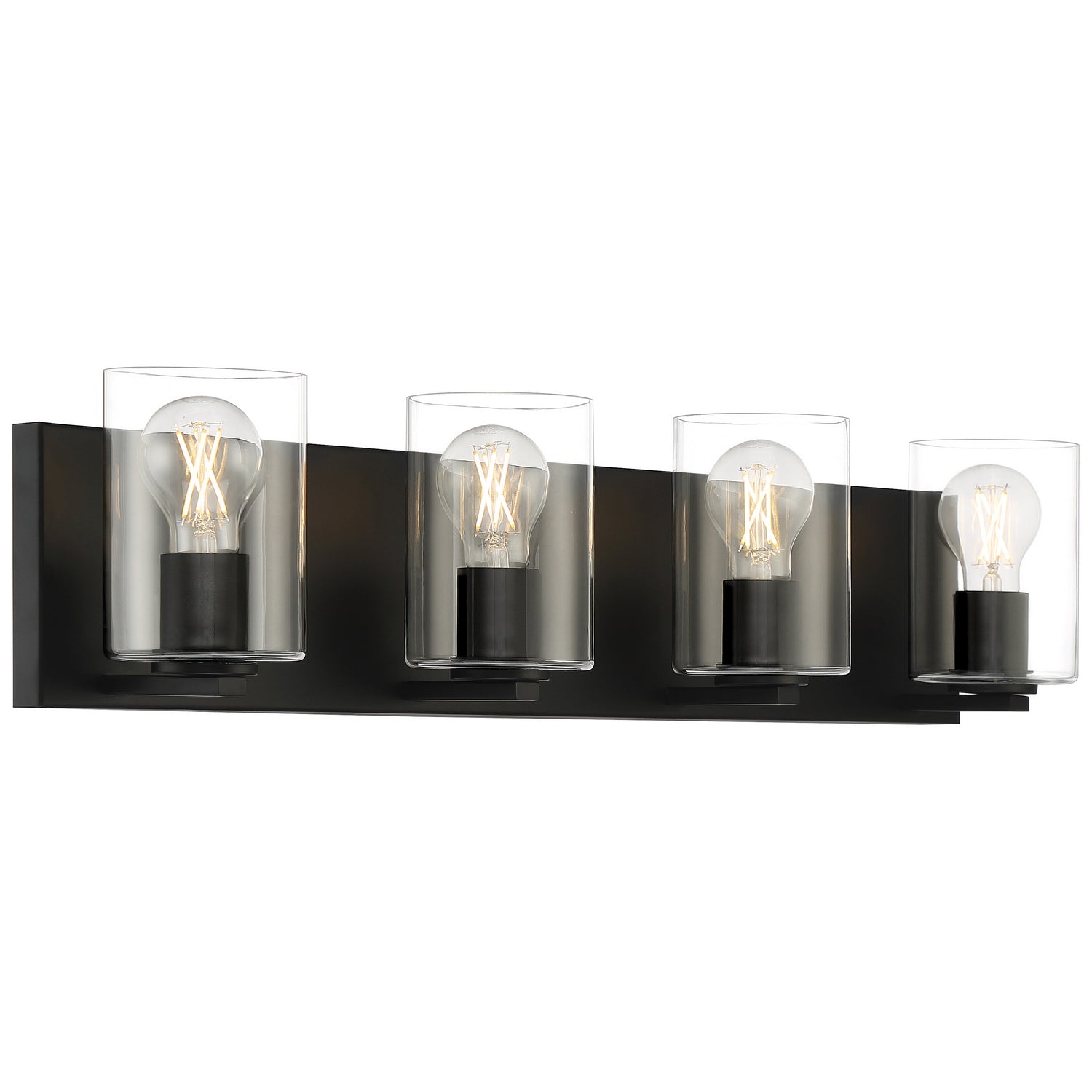 Access - 62583LEDDLP-MBL/CLR - LED Vanity Fixture - Oslo - Matte Black