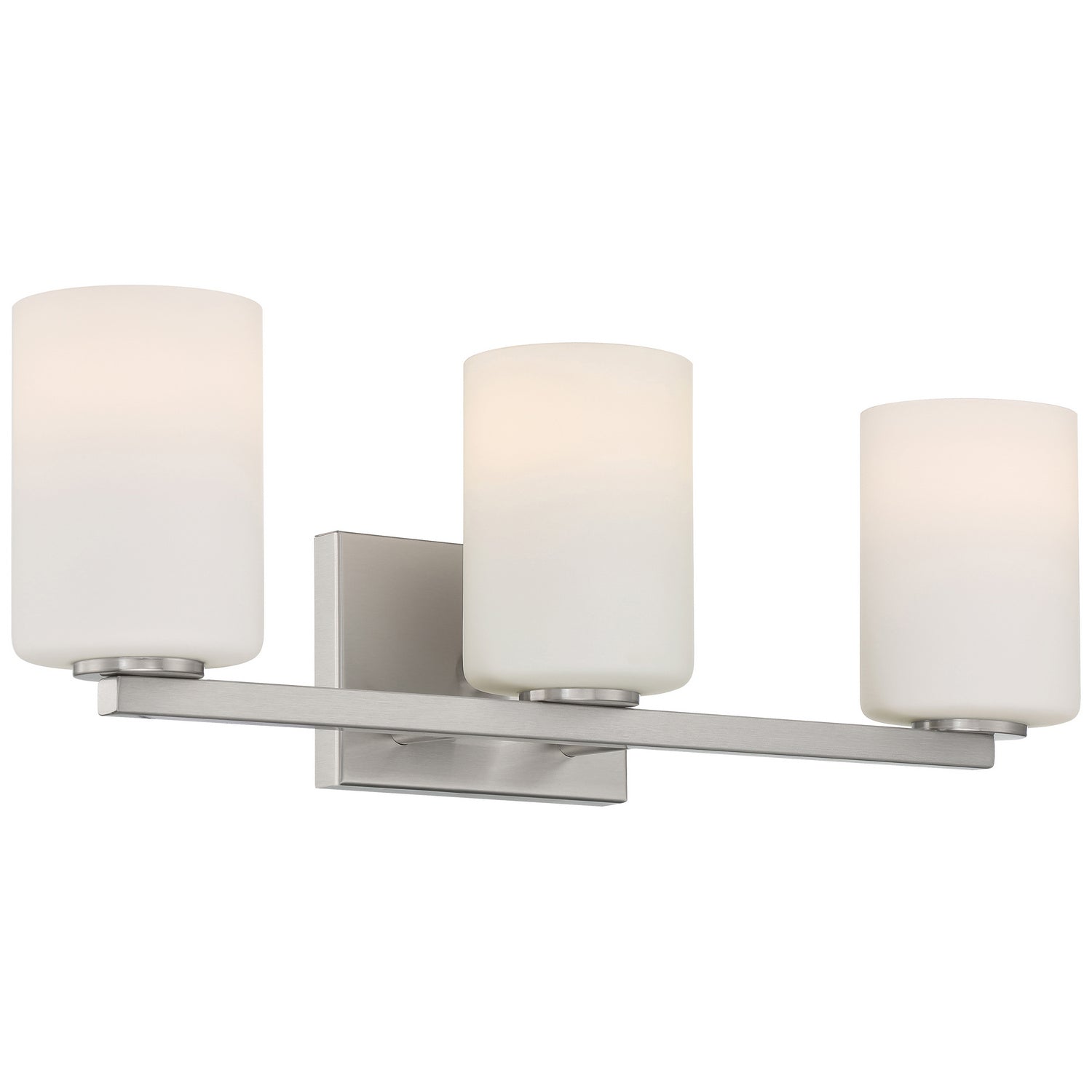 Access - 62623-BS/OPL - Three Light Vanity - Sienna - Brushed Steel