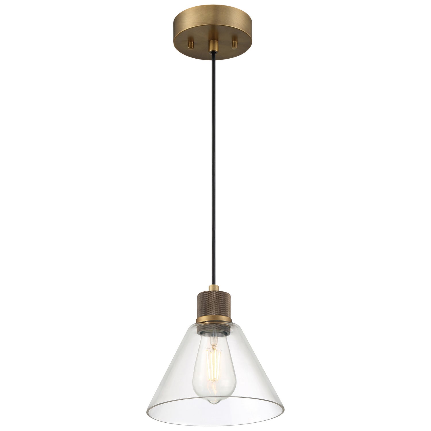 Access - 63140LEDDLP-ABB/CLR - LED Pendant - Port Nine Martini - Antique Brushed Brass