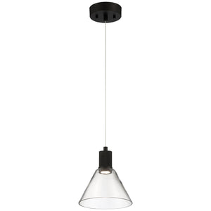 Access - 63140LEDD-MBL/CLR - LED Pendant - Port Nine Martini - Matte Black