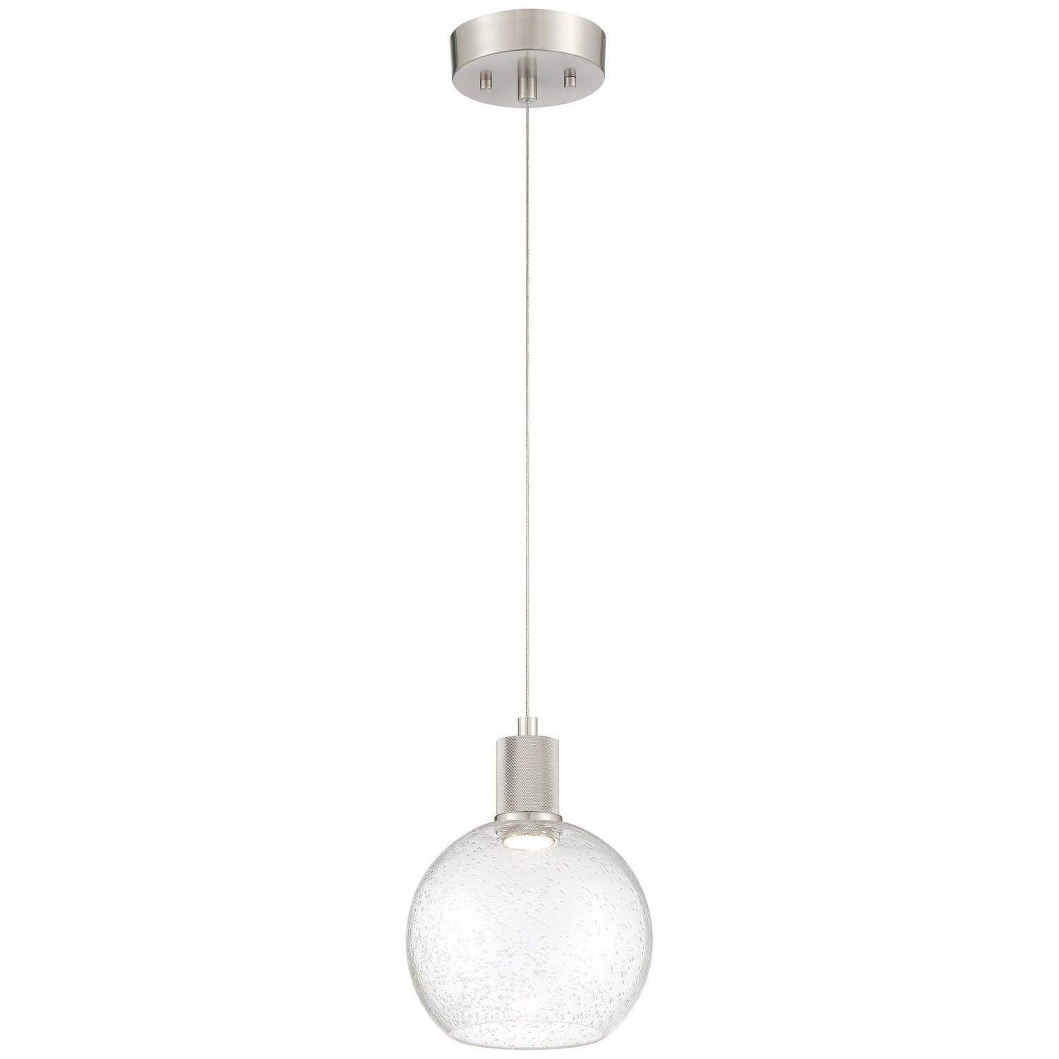 Access - 63142LEDD-BS/SDG - LED Pendant - Port Nine Burgundy - Brushed Steel