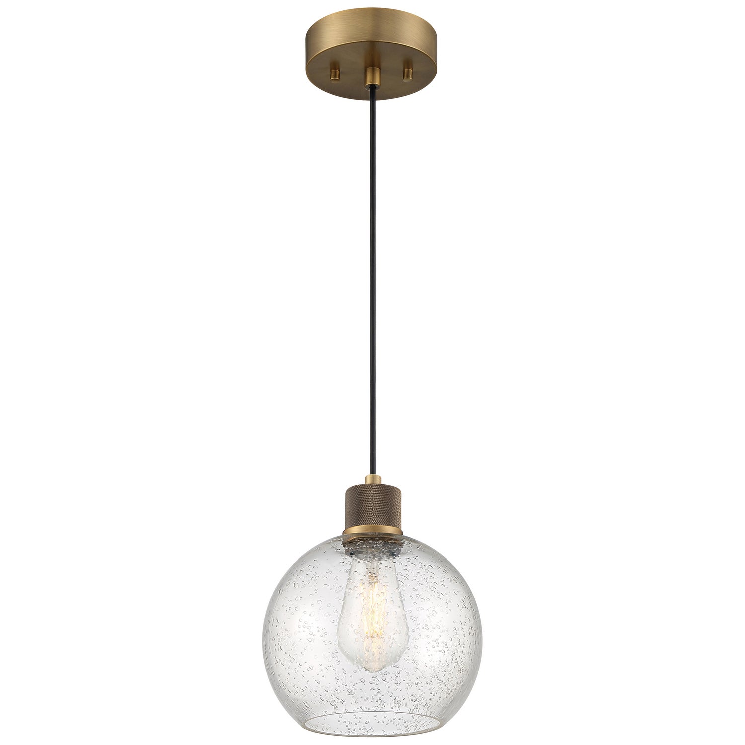 Access - 63142LEDDLP-ABB/SDG - LED Pendant - Port Nine Burgundy - Antique Brushed Brass