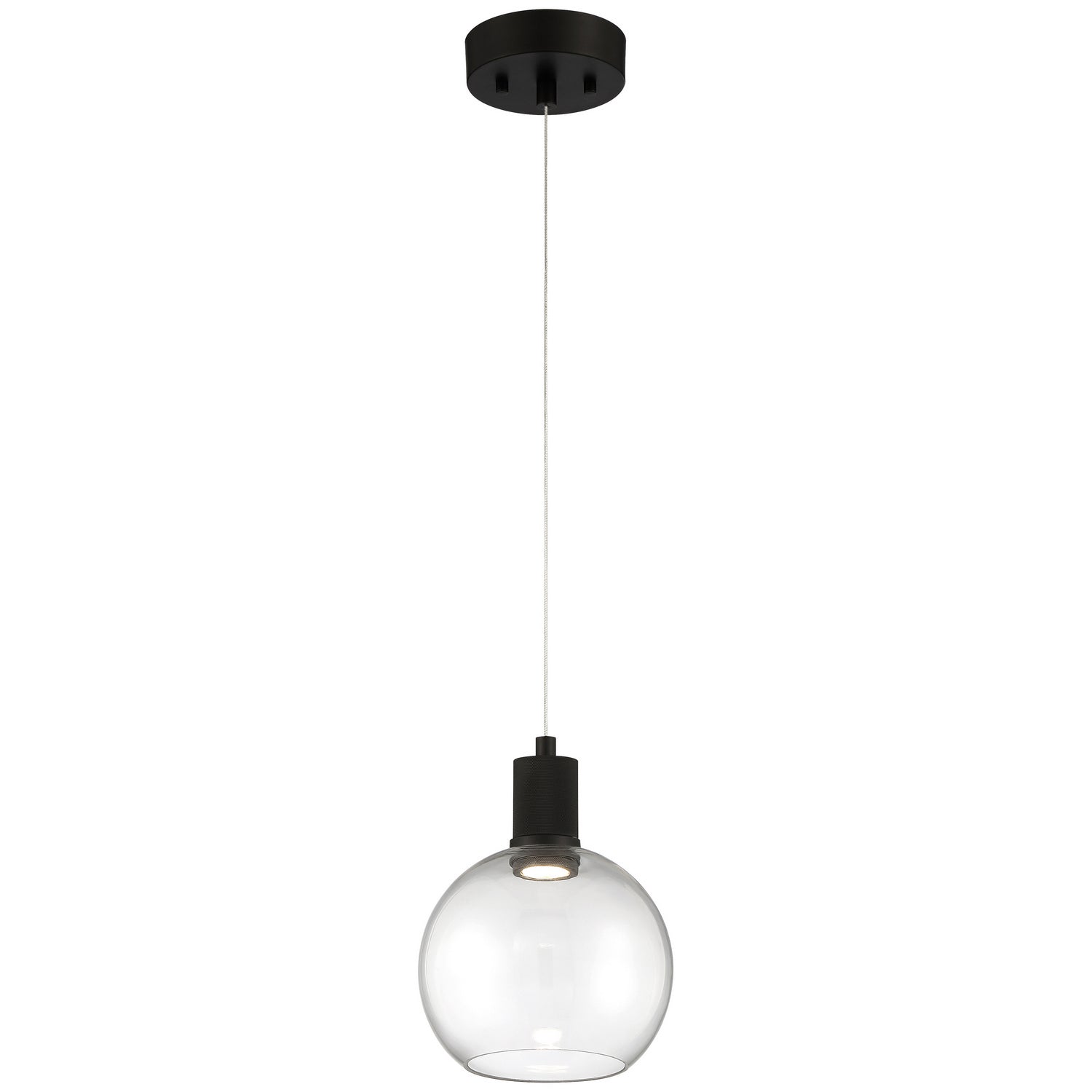 Access - 63142LEDD-MBL/CLR - LED Pendant - Port Nine Burgundy - Matte Black