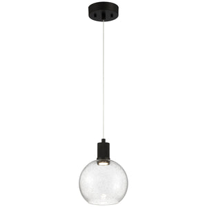 Access - 63142LEDD-MBL/SDG - LED Pendant - Port Nine Burgundy - Matte Black