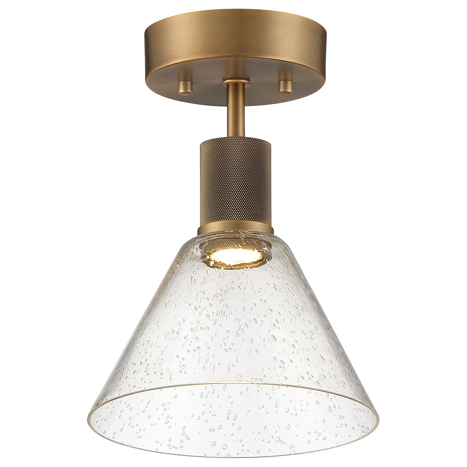 Access - 63146LEDD-ABB/SDG - LED Semi-Flush Mount - Port Nine Martini - Antique Brushed Brass