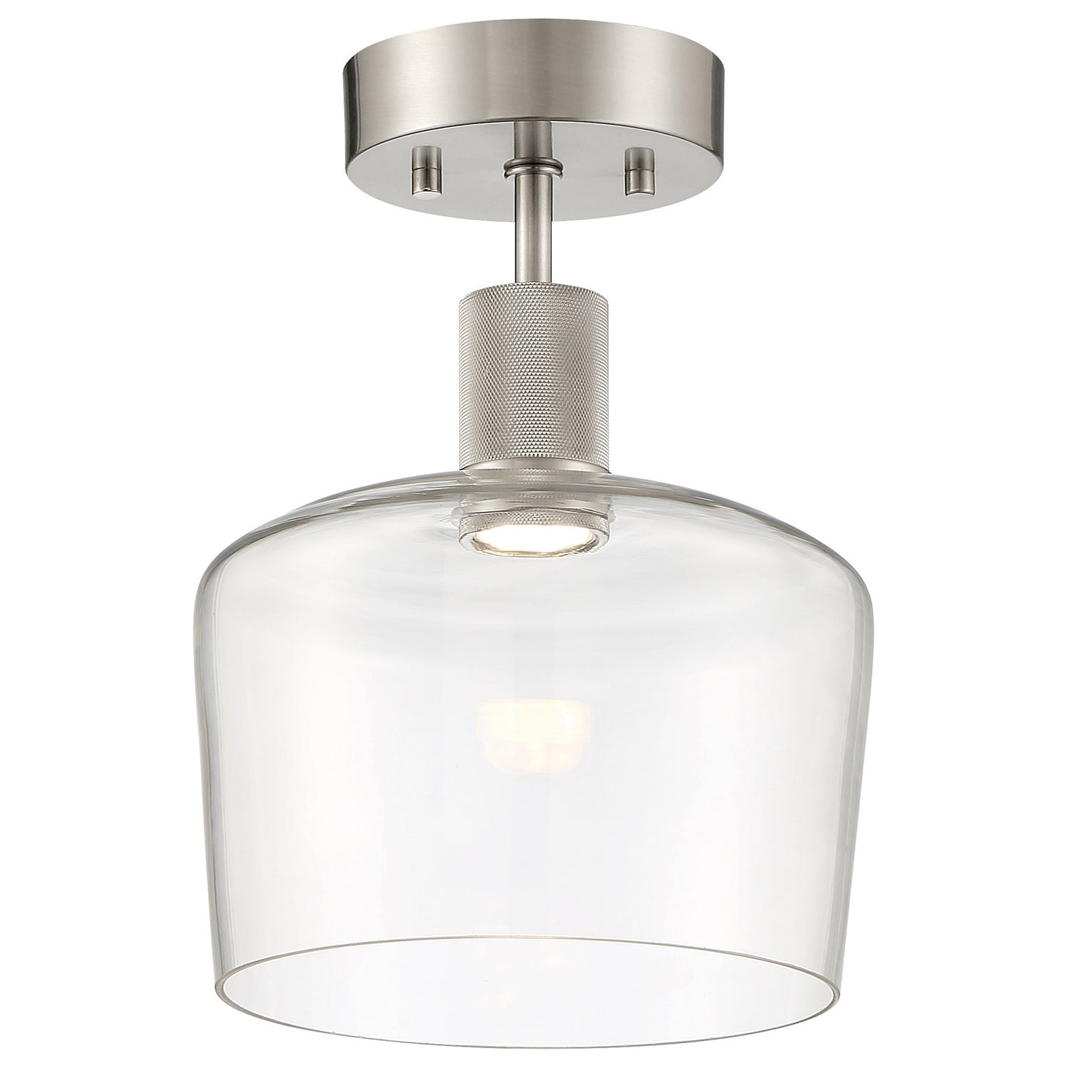 Access - 63147LEDD-BS/CLR - LED Semi-Flush Mount - Port Nine Chardonnay - Brushed Steel