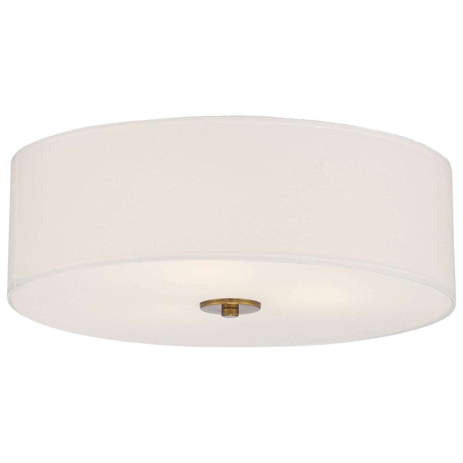 Access - 64063LEDDLP-ABB/WH - LED Flush Mount - Mid Town - Antique Brushed Brass