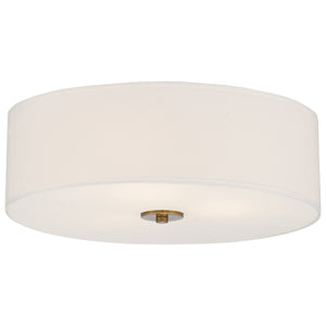 Access - 64063LEDDLP-ABB/WH - LED Flush Mount - Mid Town - Antique Brushed Brass