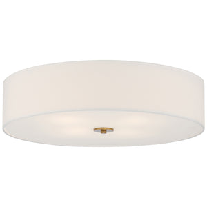 Access - 64064LEDDLP-ABB/WH - LED Flush Mount - Mid Town - Antique Brushed Brass