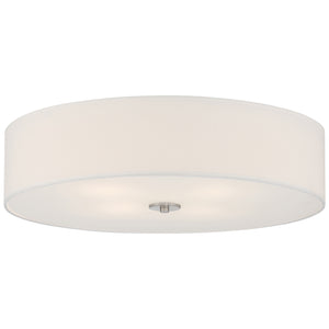 Access - 64064LEDDLP-BS/WH - LED Flush Mount - Mid Town - Brushed Steel