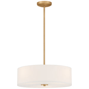 Access - 64065LEDDLP-ABB/WH - LED Pendant or Semi-Flush - Mid Town - Antique Brushed Brass