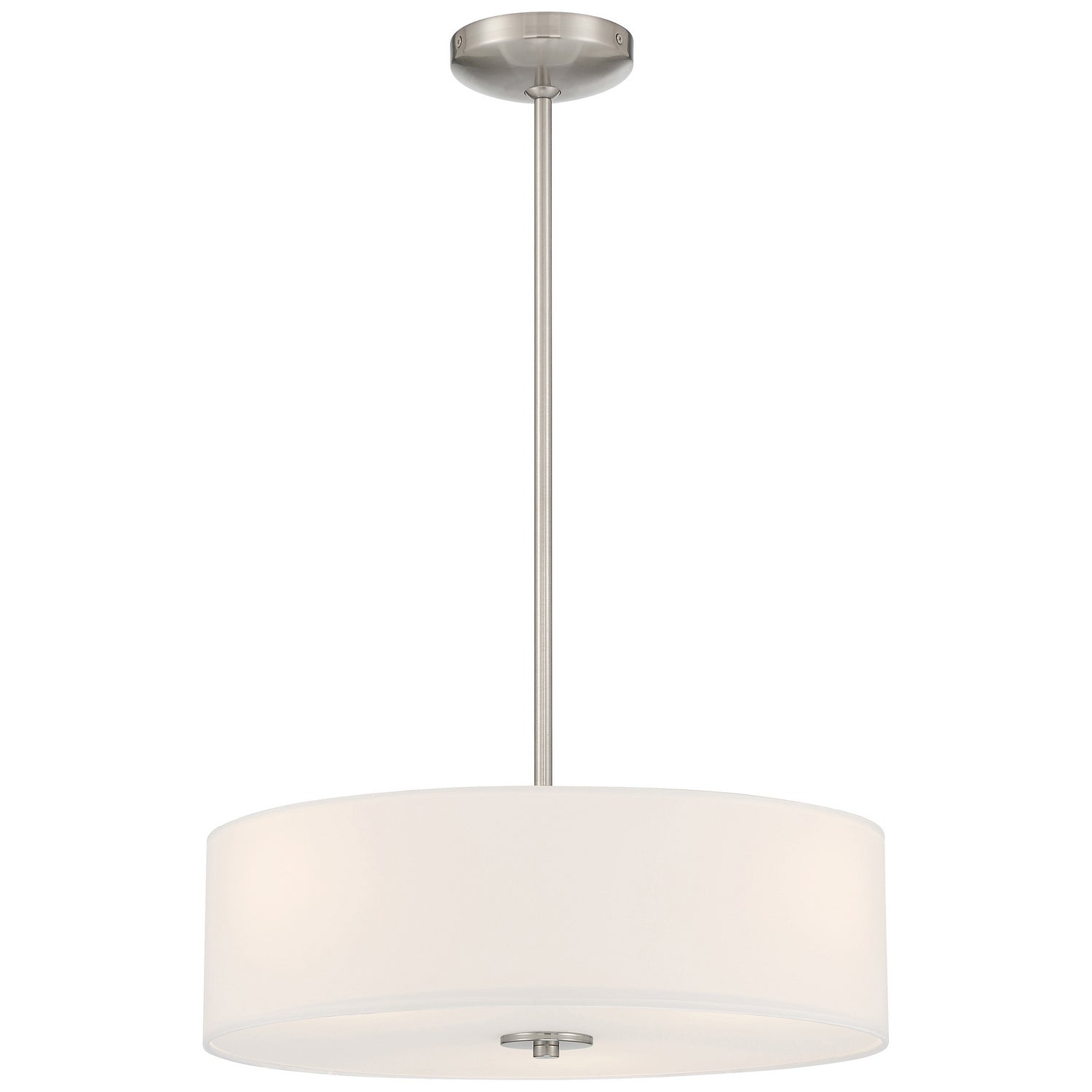 Access - 64065LEDDLP-BS/WH - LED Pendant or Semi-Flush - Mid Town - Brushed Steel