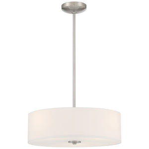 Access - 64065LEDDLP-BS/WH - LED Pendant or Semi-Flush - Mid Town - Brushed Steel