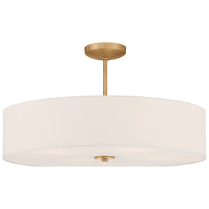 Access - 64066LEDDLP-ABB/WH - LED Pendant or Semi-Flush - Mid Town - Antique Brushed Brass