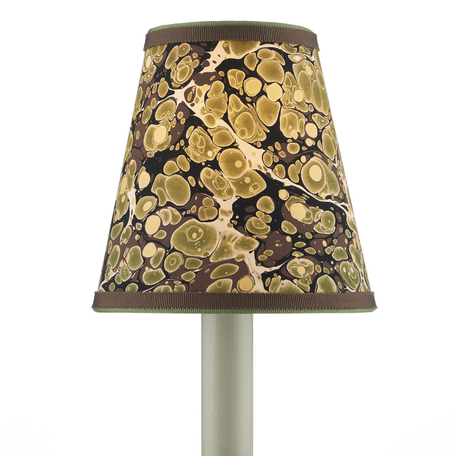 Currey and Company - 0900-0021 - Chandelier Shade - Green/Chocolate/Mustard