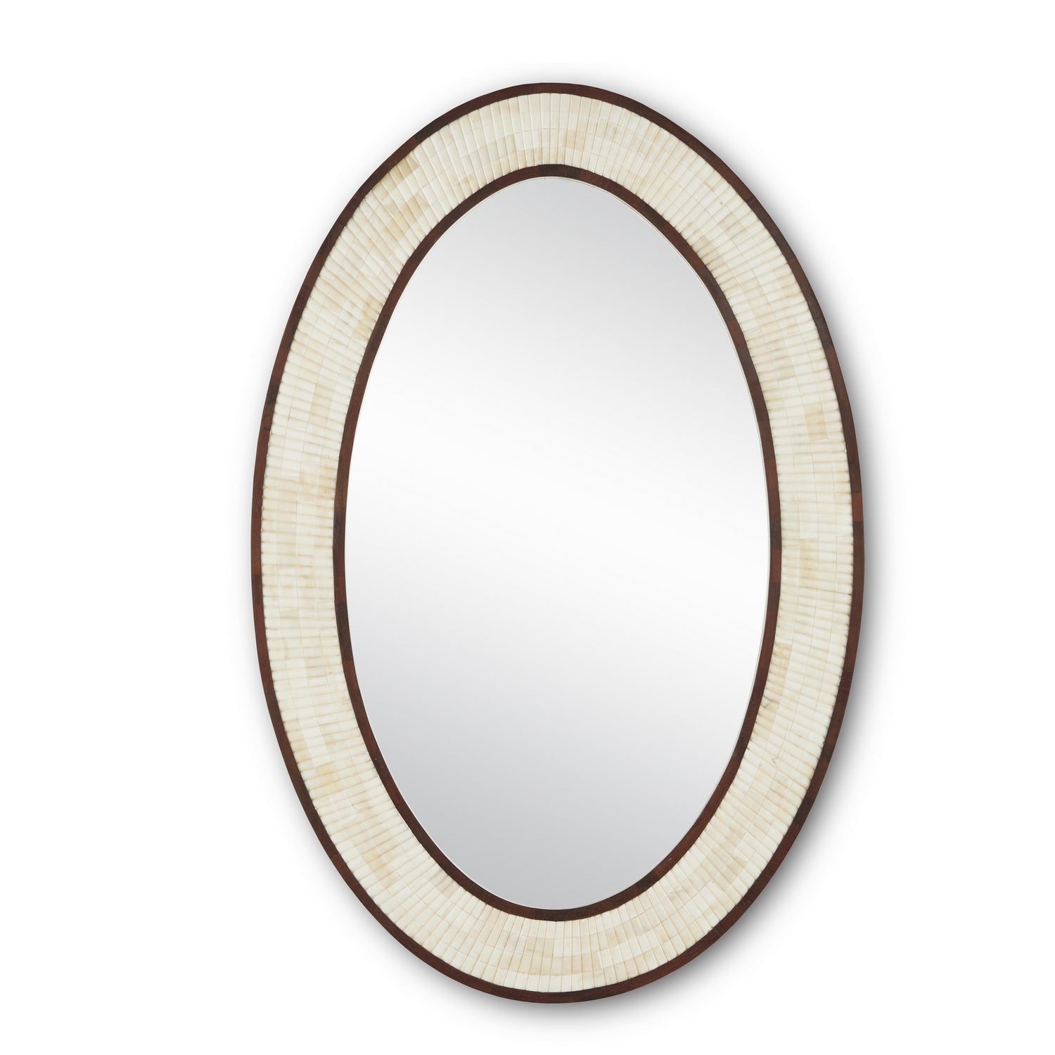 Currey and Company - 1000-0125 - Mirror - Andar - Natural/Dark Walnut/Mirror