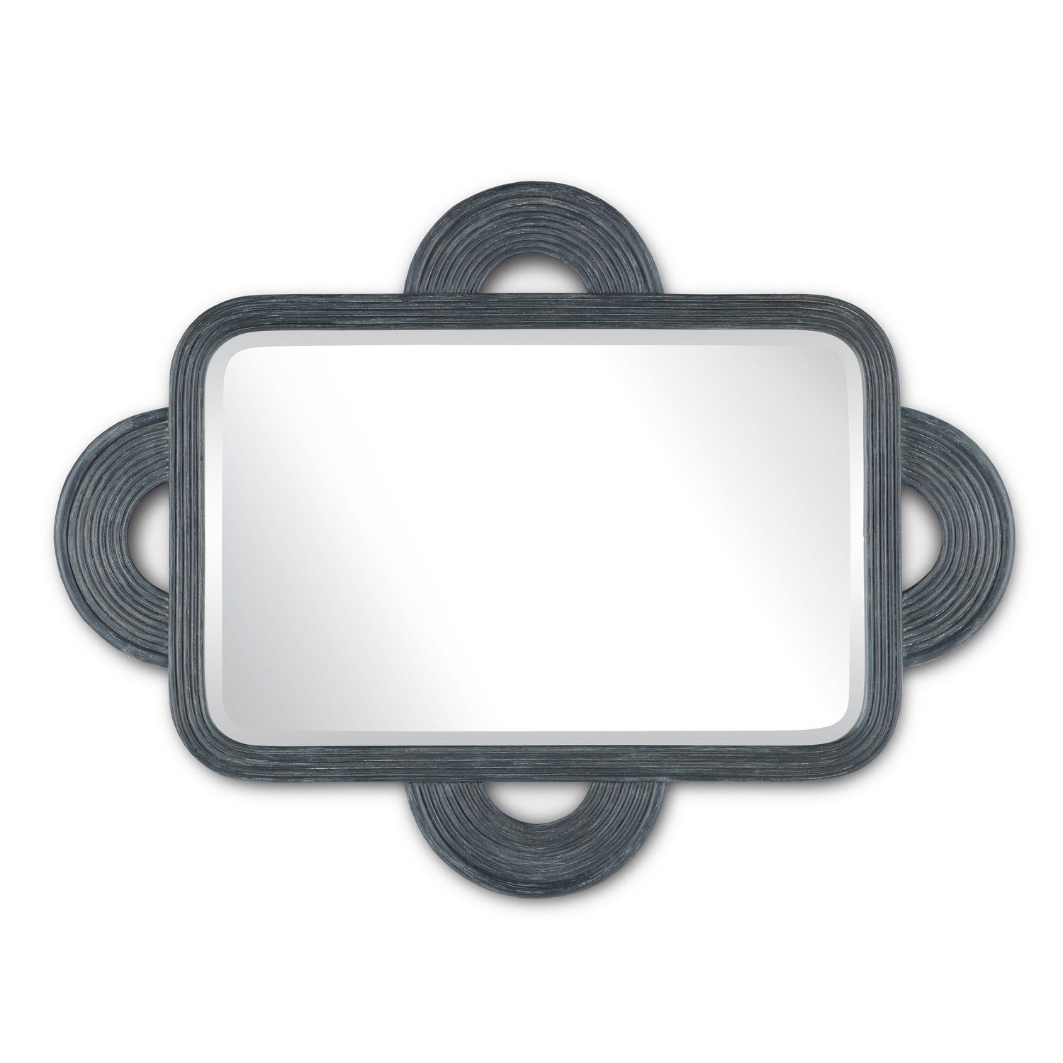 Currey and Company - 1000-0126 - Mirror - Santos - Vintage Navy/Mirror