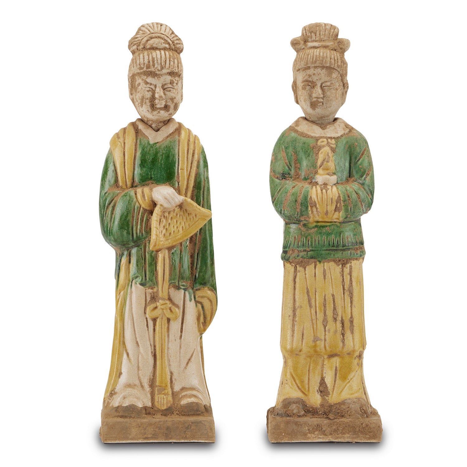 Currey and Company - 1200-0597 - Object - Tang Dynasty Palace - Green/Yellow