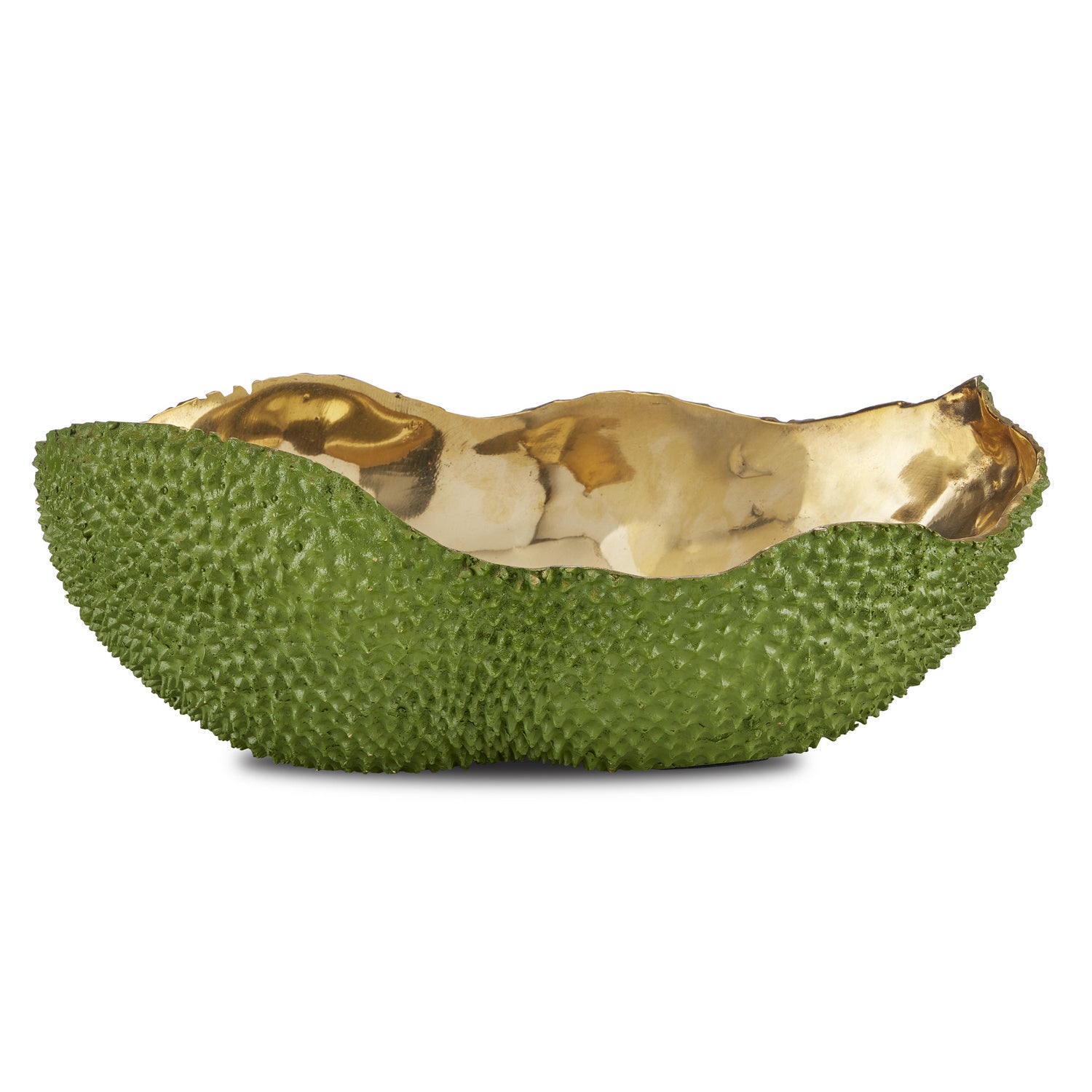 Currey and Company - 1200-0600 - Bowl - Jackfruit - Green/Gold