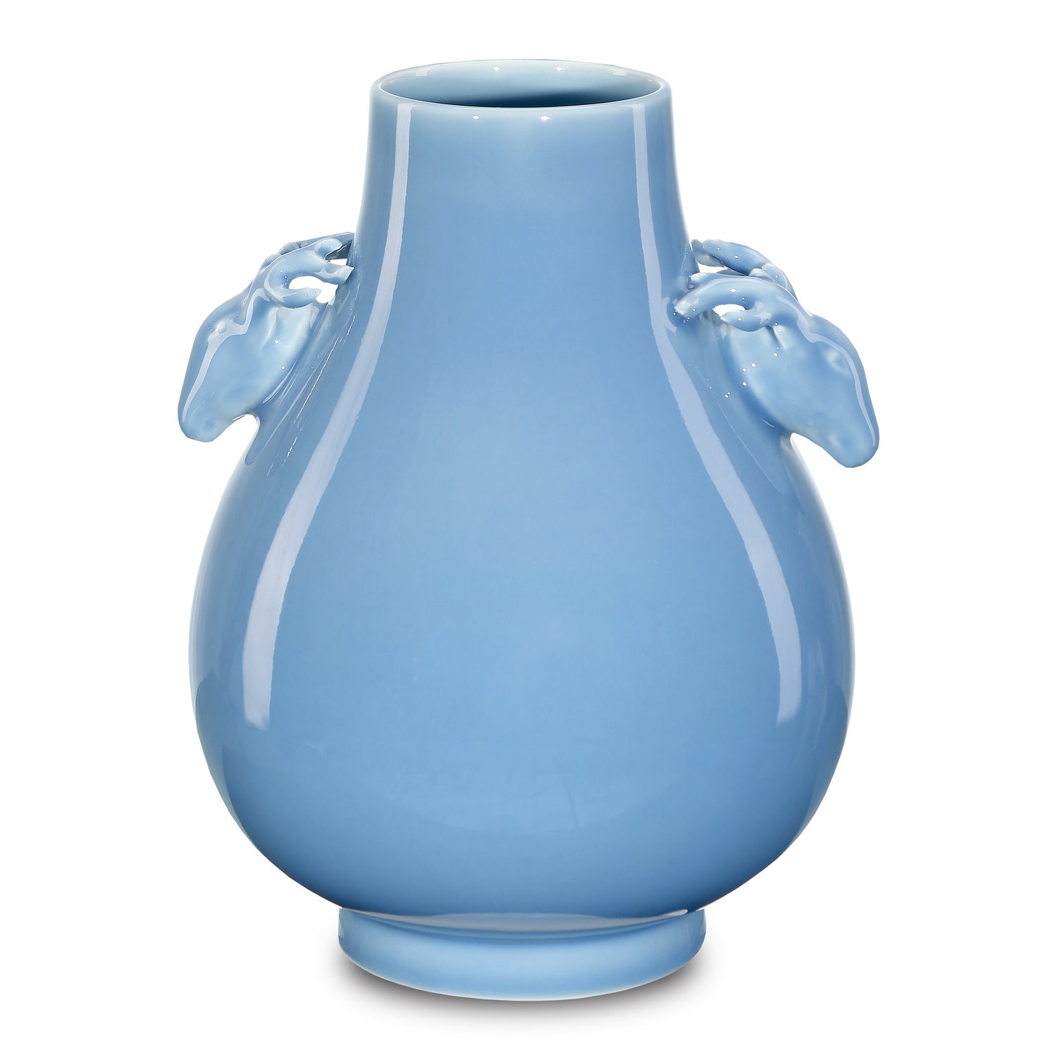 Currey and Company - 1200-0607 - Vase - Sky Blue - Lake Blue