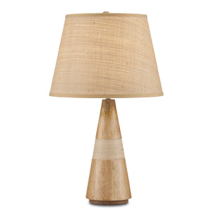 Currey and Company - 6000-0828 - One Light Table Lamp - Amalia - Natural/Brass