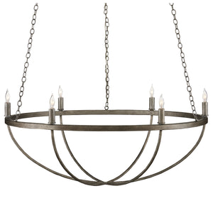 Currey and Company - 9000-0942 - Six Light Chandelier - Quillian - Light Molé