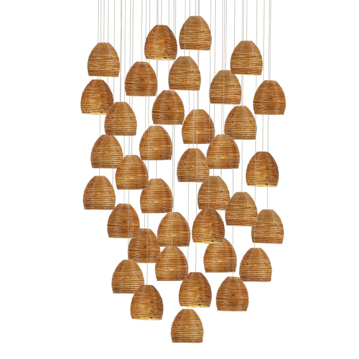 Currey and Company - 9000-1004 - 36 Light Pendant - Beehive - Natural