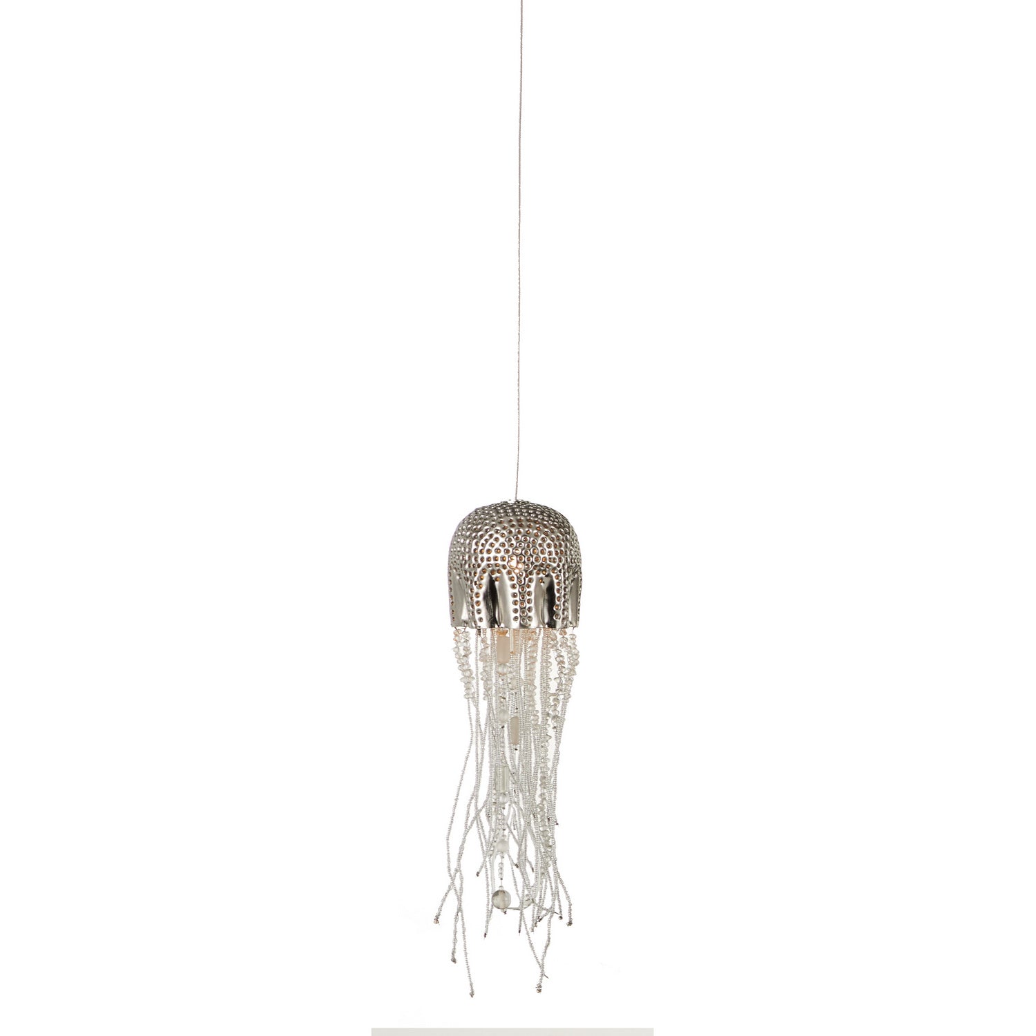 Currey and Company - 9000-1026 - One Light Pendant - Medusa - Nickel