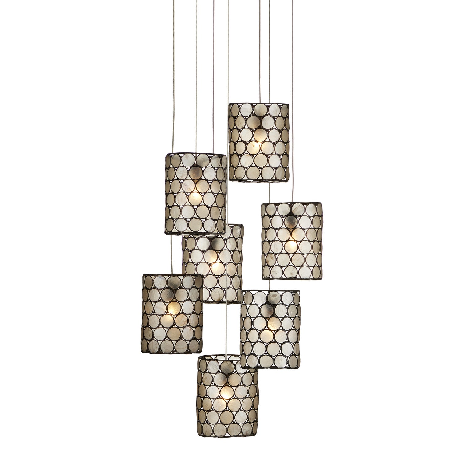 Currey and Company - 9000-1049 - Seven Light Pendant - Regatta - Cupertino