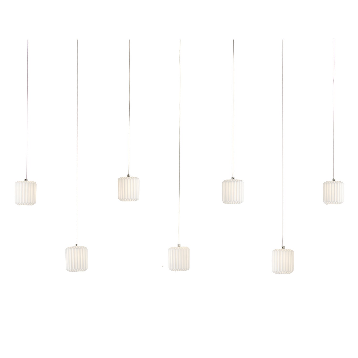 Currey and Company - 9000-1060 - Seven Light Pendant - Dove - White