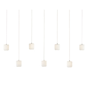 Currey and Company - 9000-1060 - Seven Light Pendant - Dove - White