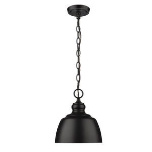 Golden - 0316-M1L BLK - One Light Mini Pendant - Holmes BLK - Matte Black