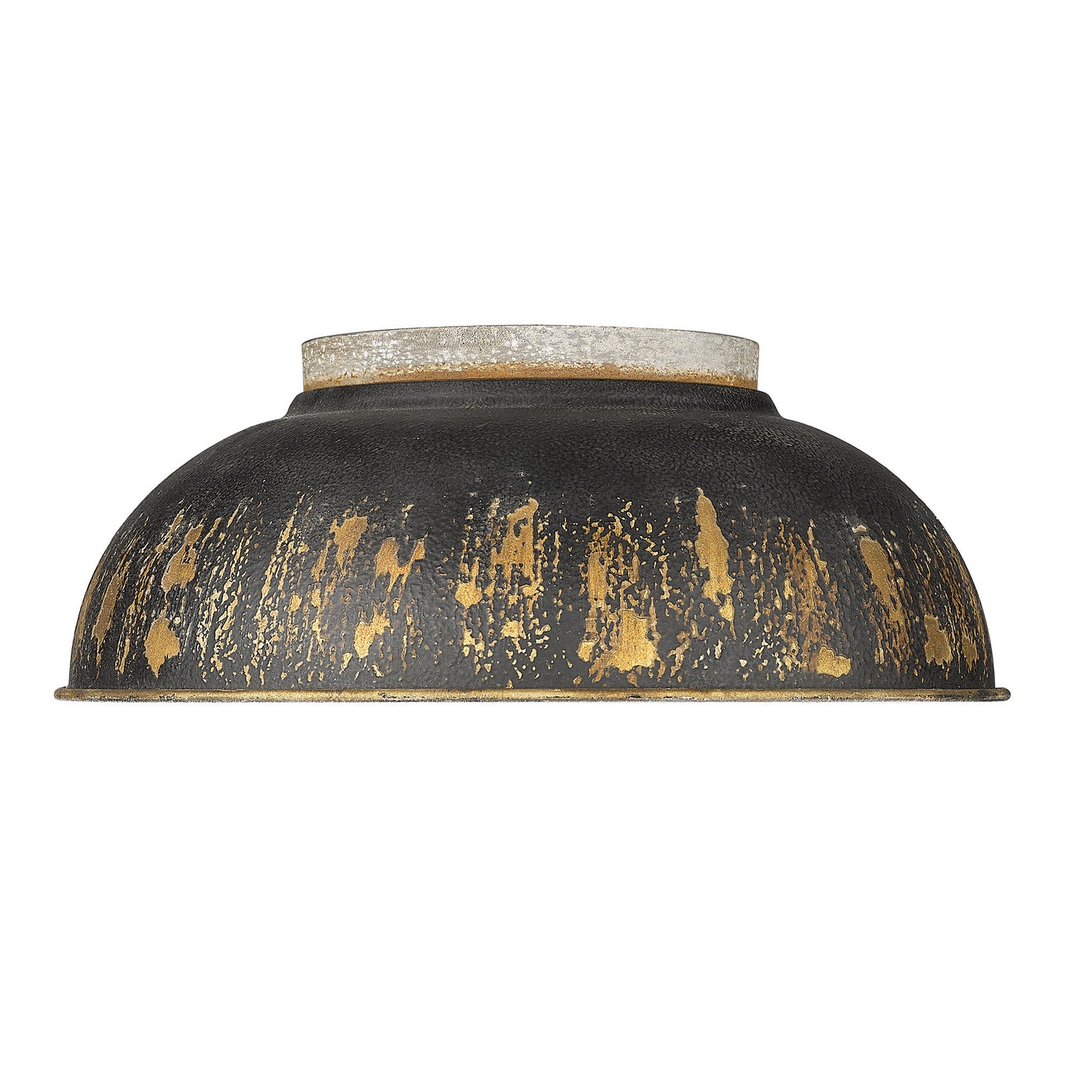 Golden - 0865-FM AGV-ABI - Two Light Flush Mount - Kinsley - Aged Galvanized Steel