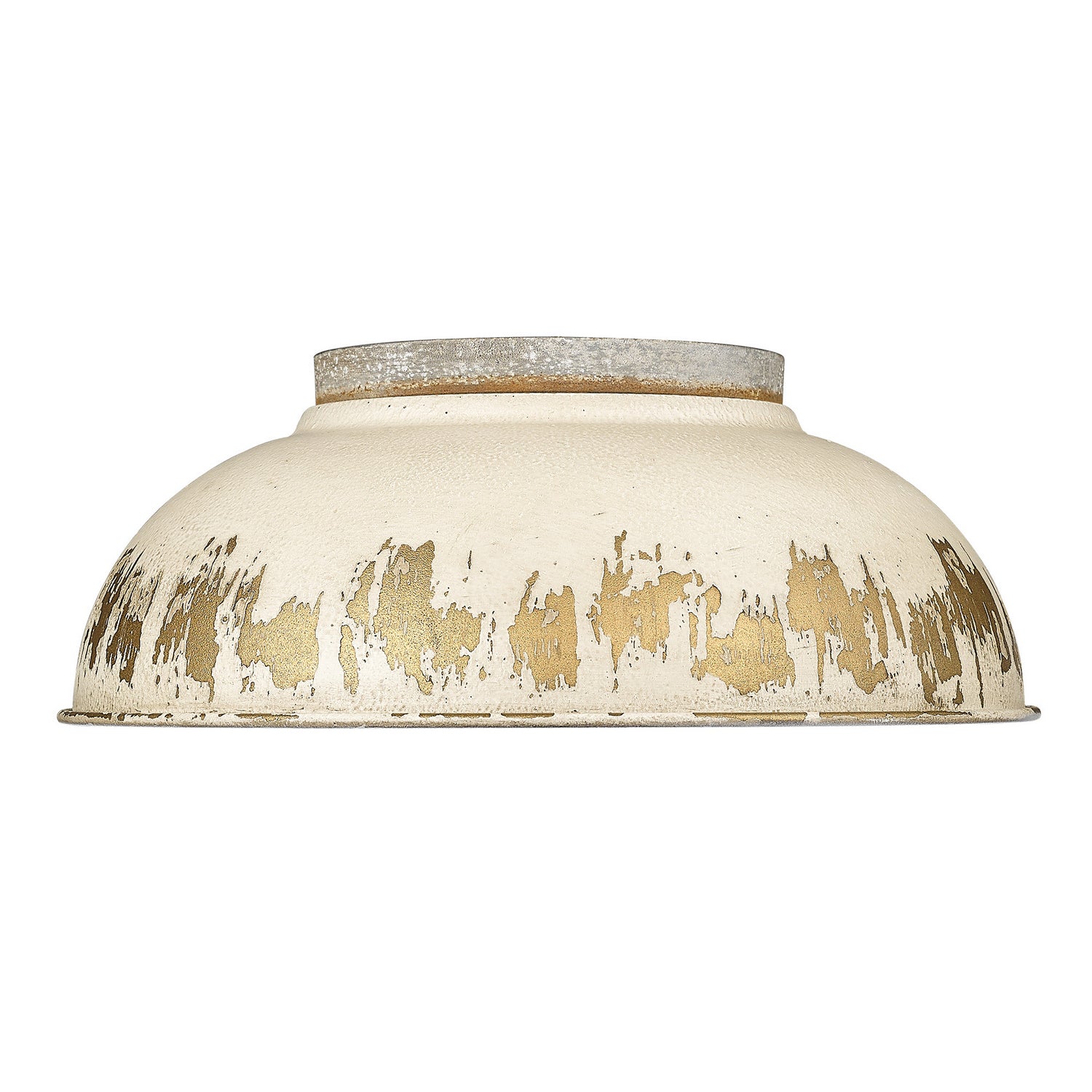 Golden - 0865-FM AGV-AI - Two Light Flush Mount - Kinsley - Aged Galvanized Steel