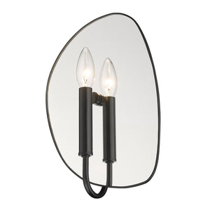 Golden - 1142-1W BLK - One Light Wall Sconce - Tessa - Matte Black