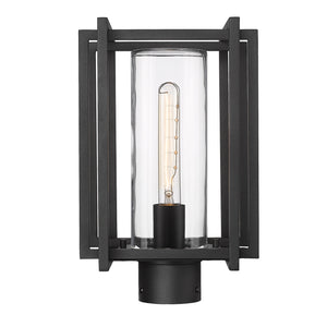 Golden - 6071-OPST NB-CLR - One Light Outdoor Post Mount - Tribeca NB - Natural Black