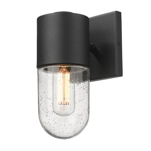 Golden - 6080-OWS NB-SD - One Light Outdoor Wall Sconce - Ezra - Natural Black