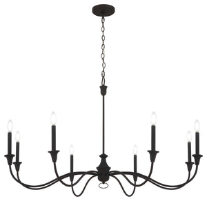 Minka-Lavery - 6258-076 - Eight Light Chandelier - Halifax County - Textured Black