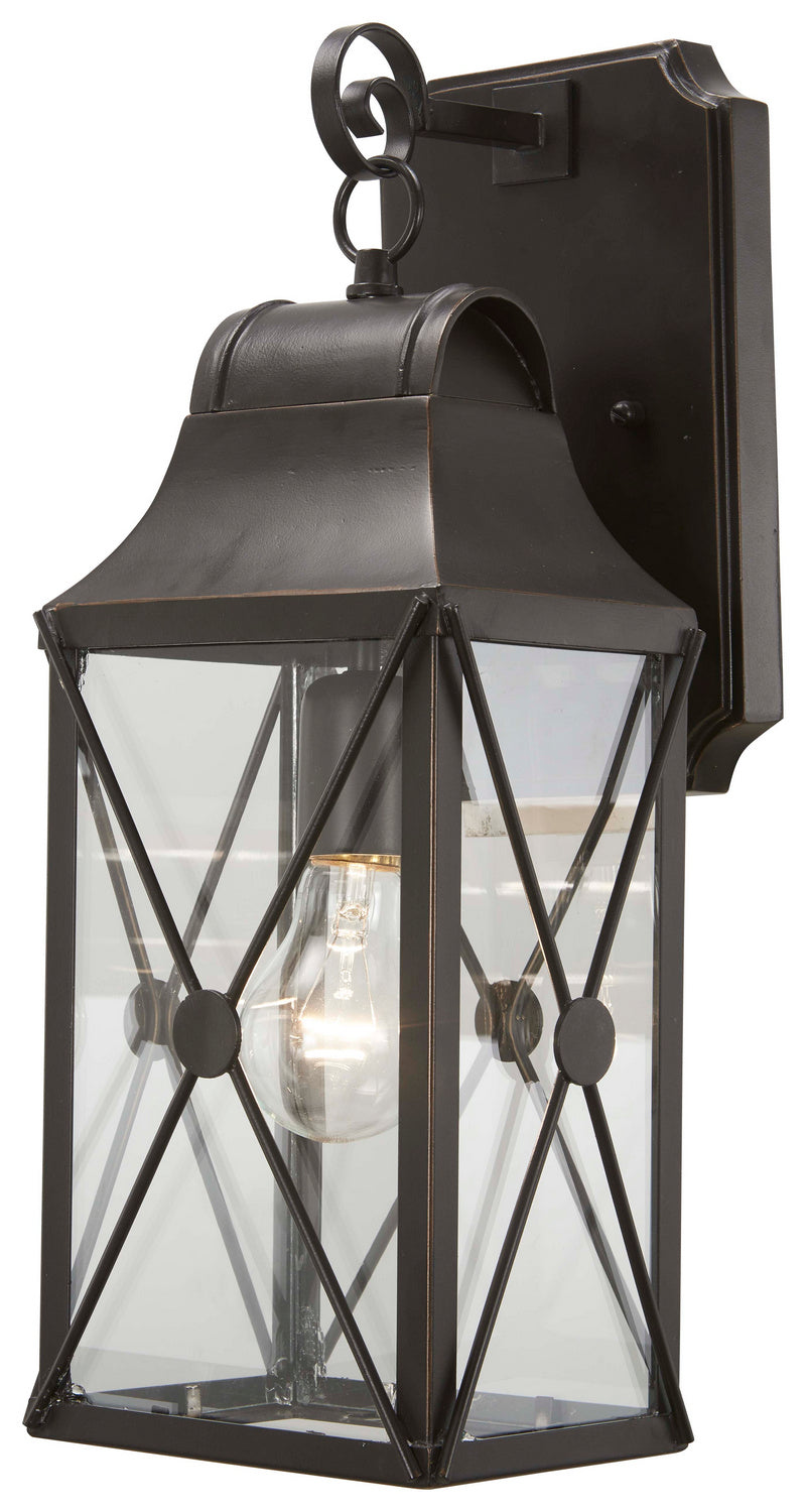 Minka-Lavery - 73291-143C - One Light Outdoor Wall Mount - De Luz - Oil Rubbed Bronze w/Gold Highlights