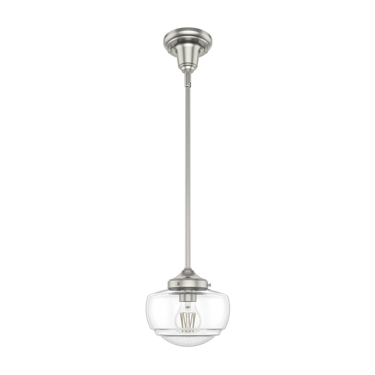 Hunter - 19029 - One Light Pendant - Saddle Creek - Brushed Nickel